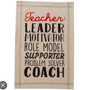 Teacher tea towel NWT 🍎📚